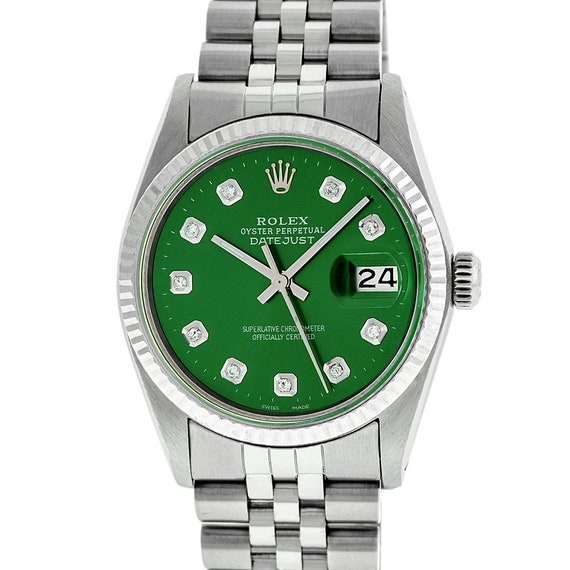 green face rolex datejust