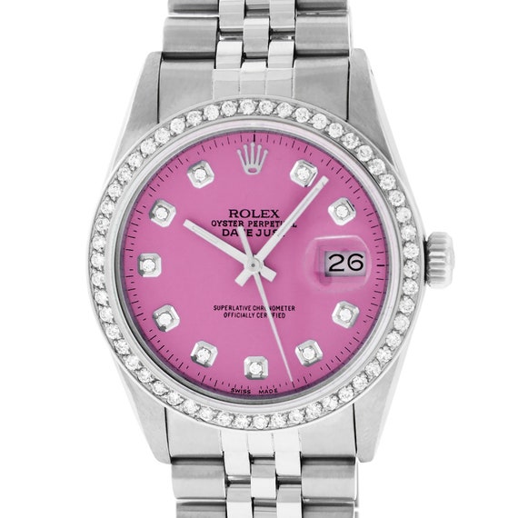 rolex watch pink