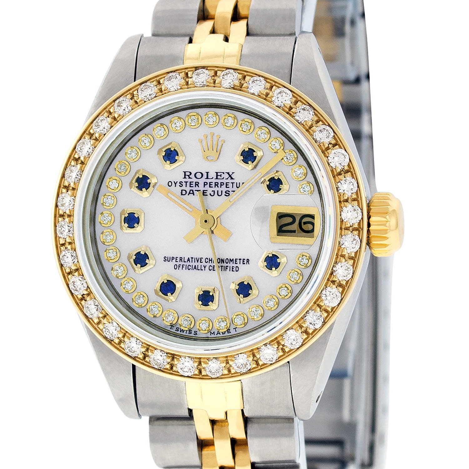Rolex Watch Womens Datejust Steel and 18K Yellow Gold with MOP Etsy