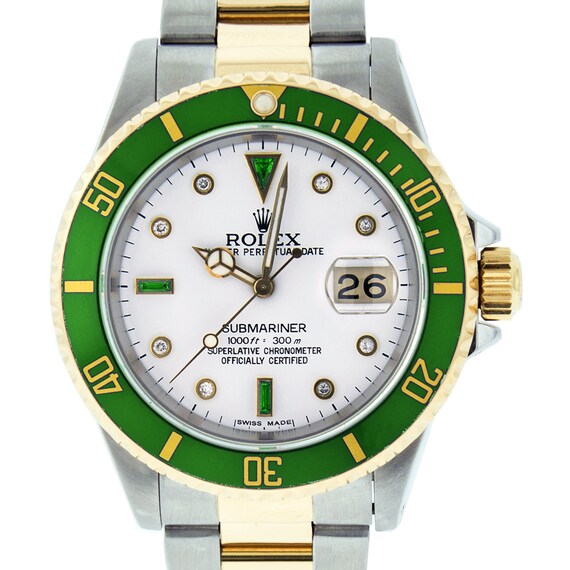 rolex green gold submariner