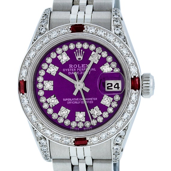 purple diamond rolex