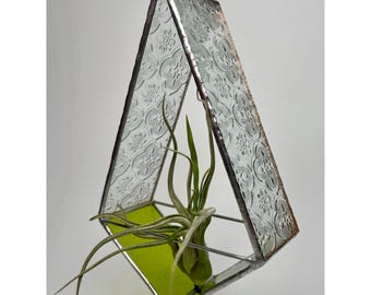 Handmade Hanging Stained Glass lantern  - One of a kind