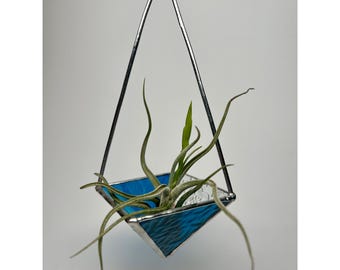 Handmade Hanging Stained Glass lantern  - One of a kind