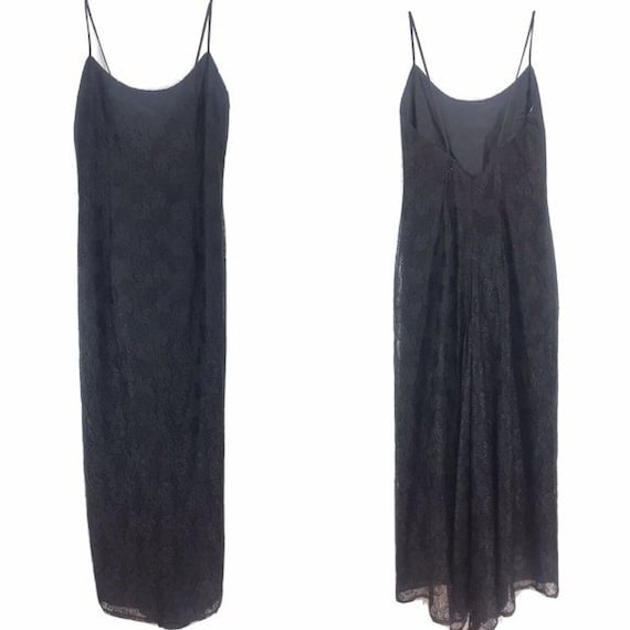 Gunne Sax Jessica McClintock USA black lace dress