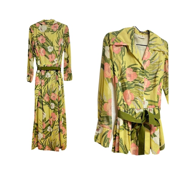 Serbin Muriel l960's Ryan vintage floral dress siz
