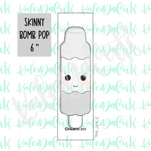 Skinny Bomb Pop 6&quot; Cookie Cutter