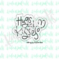 Hugs & Kisses Lettering Cookie Cutter