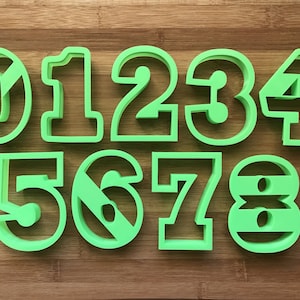 4&quot; Number Cookie Cutters