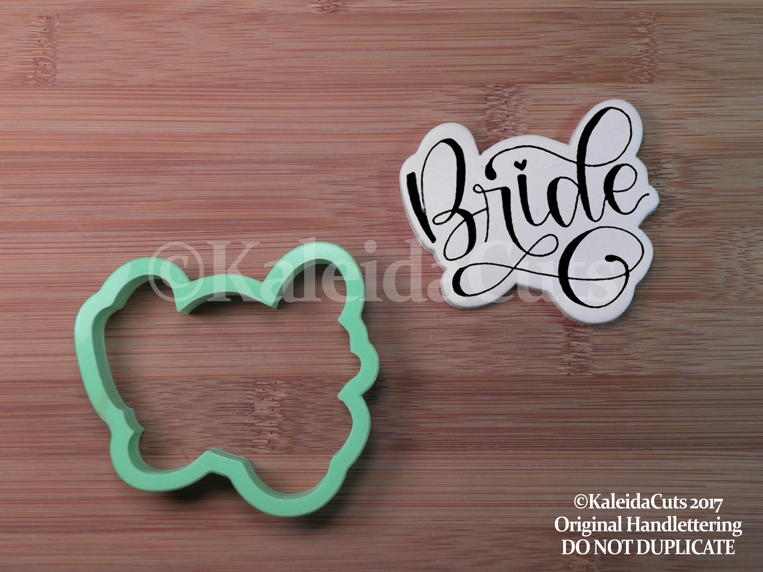 Be My Valentine Hand Lettered Cookie Cutter - KaleidaCuts