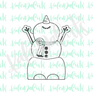 Happy Snowman Cookie Cutter