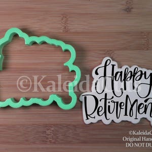 Happy Retirement Cookie Cutter