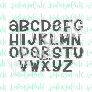 4&quot; (Large) Handwritten Alphabet Individual Cookie Cutter