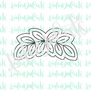 Leaf Banner 2 Cookie Cutter