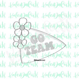 Daisy Spirit Flag Cookie Cutter