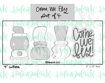 Come We Fly Set of 4 Cookie Cutters