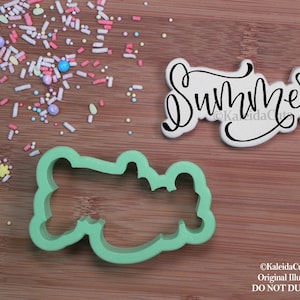 Summer Lettering Cookie Cutter