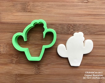 Cactus with Flower Cookie Cutter