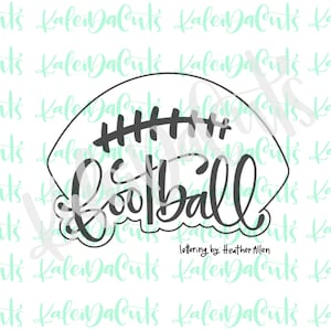 Football Lettered Ball Cookie Cutter