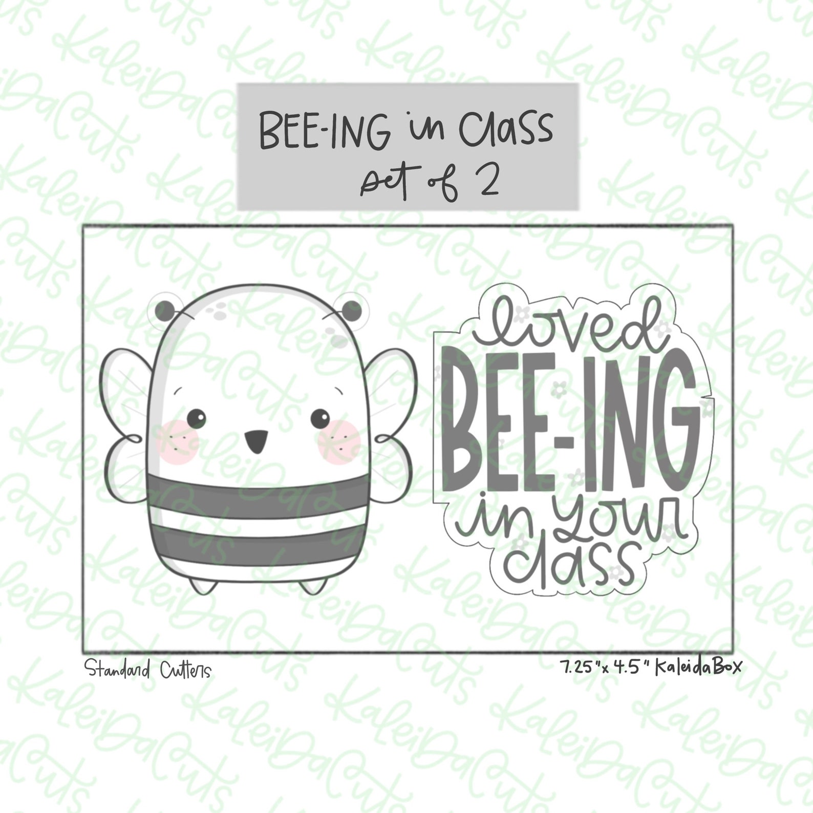 Beeing in Class Cookie Cutter Set of 2 - Etsy