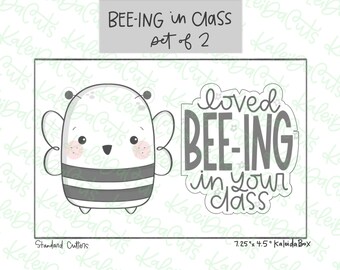 BEEing in Class Cookie Cutter Set of 2