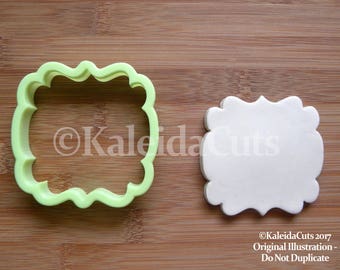 Charlotte Squared Plaque Cookie Cutter