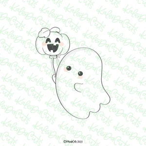 Ghost Pumpkin Balloon Cookie Cutter