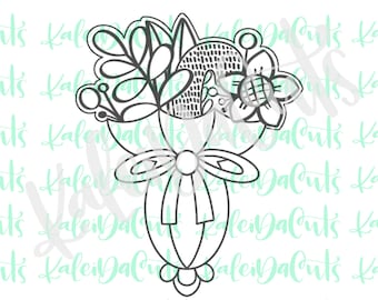 Floral Umbrella Cookie Cutter