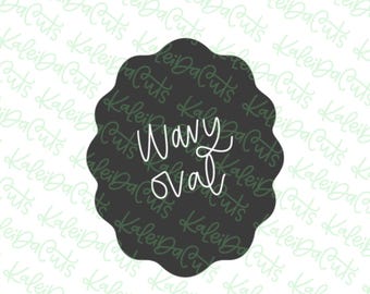 Wavy Oval Cookie Cutter