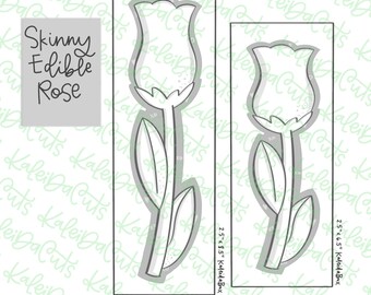 Skinny Rose Cookie Cutter