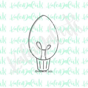 Long Light Bulb Cookie Cutter