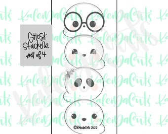Ghost Stackers Set of 4 Cookie Cutters