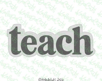Skinny Teach Plaque Cookie Cutter