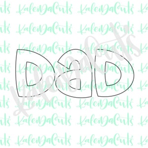 Dad Cookie Cutter Set of 2