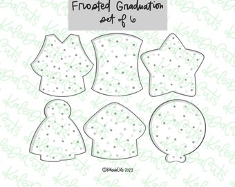 Frosted Graduation Set Cookie Cutter