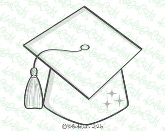 Elle Grad Hat Cookie Cutter