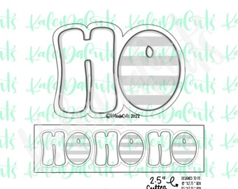 Ho Ho Retro Cookie Cutter