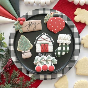 6 B's Creations (Teaching Partners) Farmhouse Christmas Intermediate 2025 Set of 6 Cookie Cutters