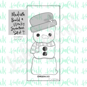 Medium Build a Wonky Snowman Set of 4 Cookie Cutters
