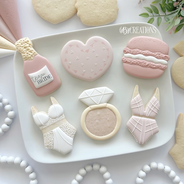 6 B's Creations (Teaching Partners) Bachelorette Soiree Set of 6 Cookie Cutters