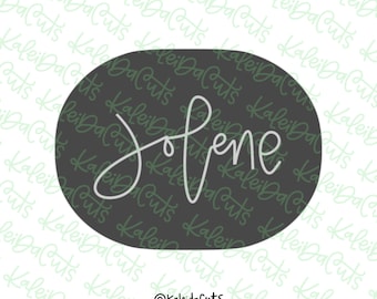 Jolene Plaque Cookie Cutter
