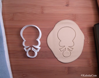 Baby Rattle with Bow Cookie Cutter