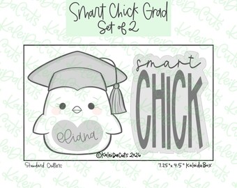 Smart Chick Grad Cookie Cutters Set of 2