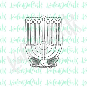 Chanukiah Cookie Cutter