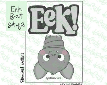 Eek Bat Cookie Cutter Set of 2