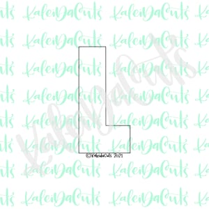 Tall Letter L Cookie Cutter