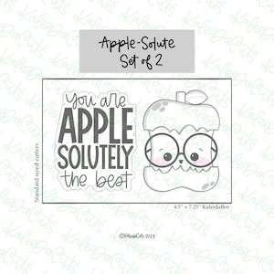 Apple Solute Cookie Cutter Set of 2