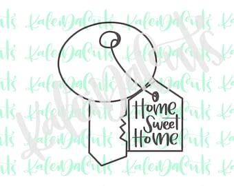 Key with Tag Cookie Cutter