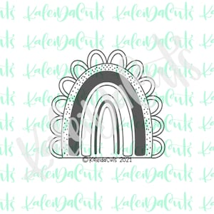 Scallop Rainbow Cookie Cutter