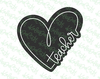Teacher Heart Cookie Cutter