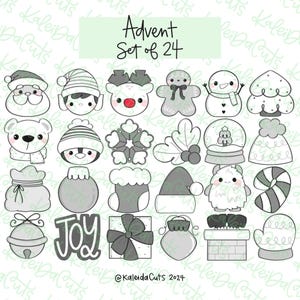 Advent Mini Set of 24 Cookie Cutters